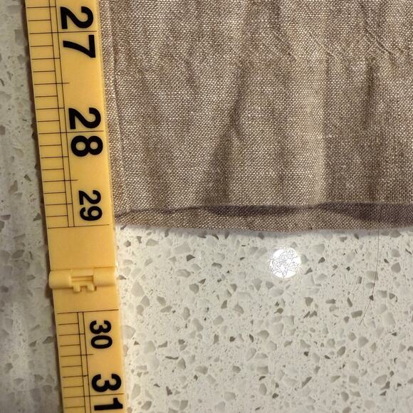 Perry Ellis Portfolio Linen Blend Dress Pants Trousers Tan Beige 33x30 Preppy - Picture 7 of 7